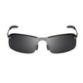Gunmetal Matrix-Sonnenbrille mit polarisierten Gläsern