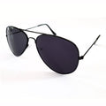 Schwarze Piloten-Sonnenbrille
