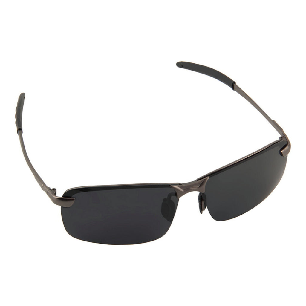 Gunmetal Matrix-Sonnenbrille mit polarisierten Gläsern