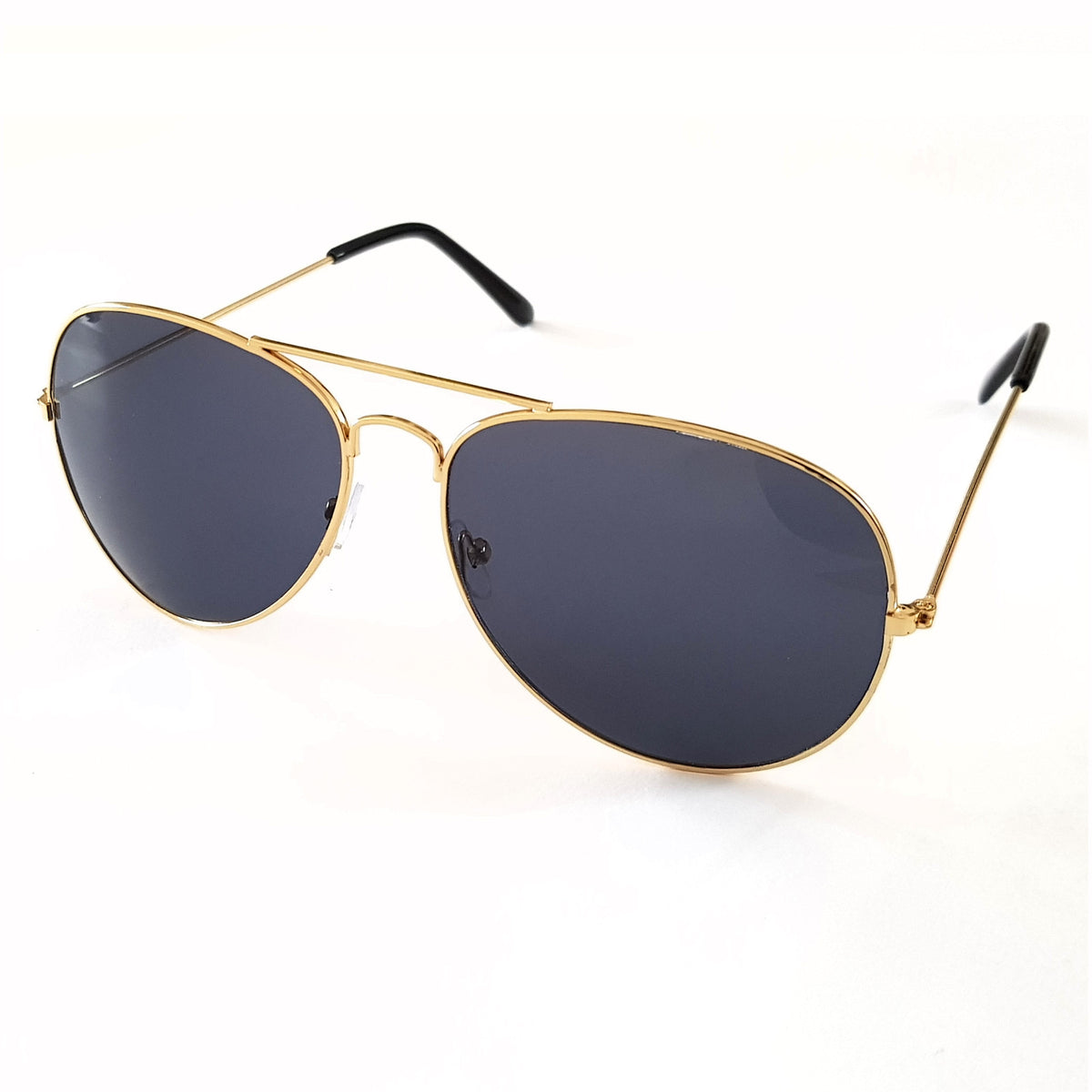 Gold-graue Piloten-Sonnenbrille
