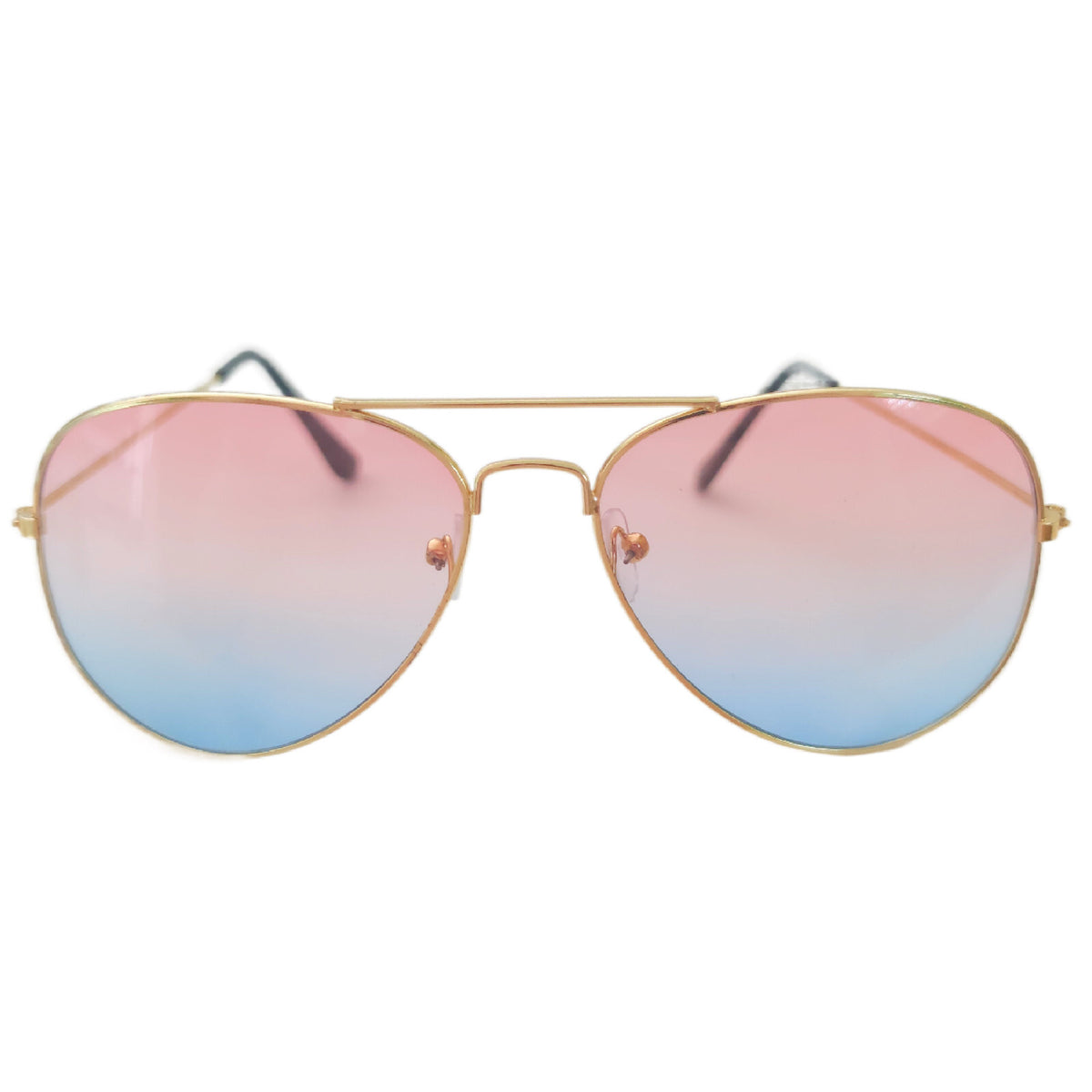 Rot-blaue Fashion Piloten-Sonnenbrille