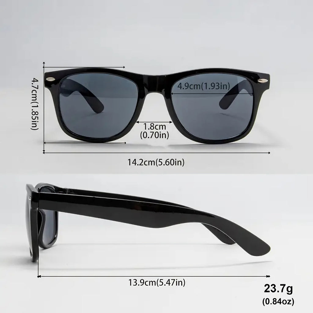 Glänzend schwarze Retro-Partybrille
