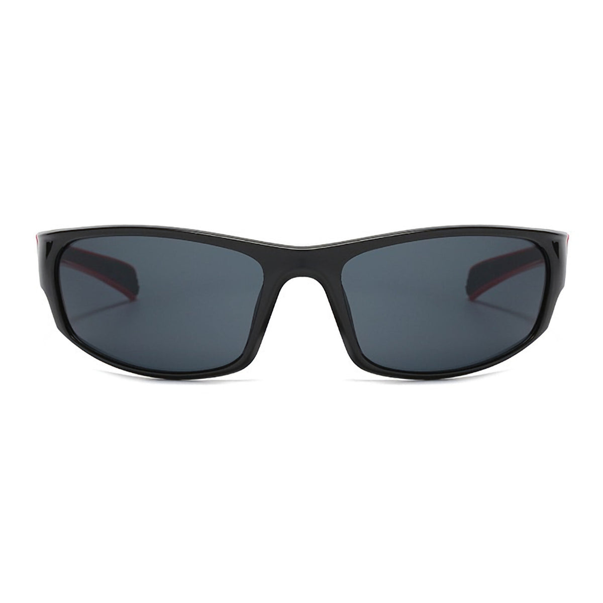 Schwarz-rote Sport-Sonnenbrille X8