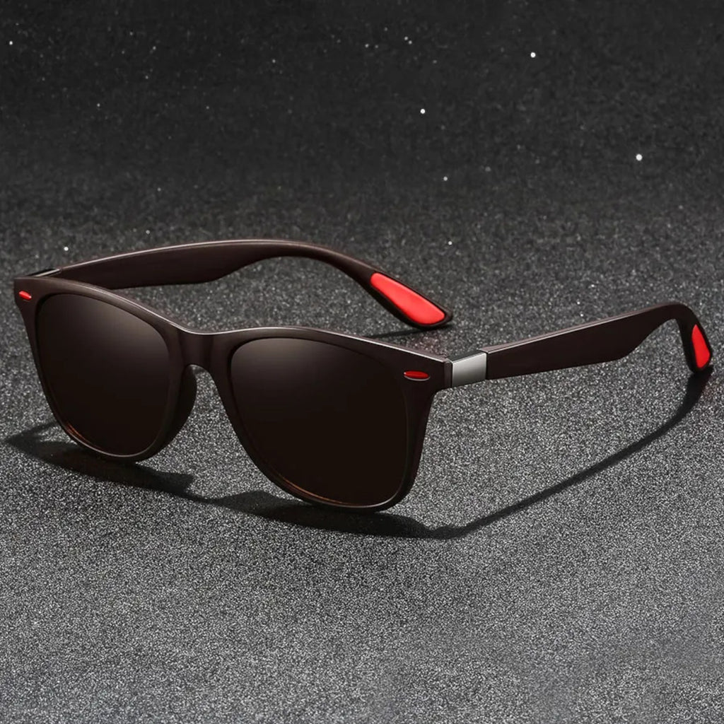 Matt-braune polarisierte Blues-Brothers Sonnenbrille