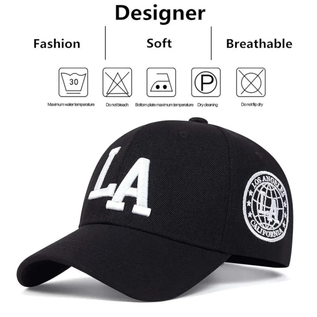 Los Angeles LA Vintage-Basecap mit Retro-Stickerei