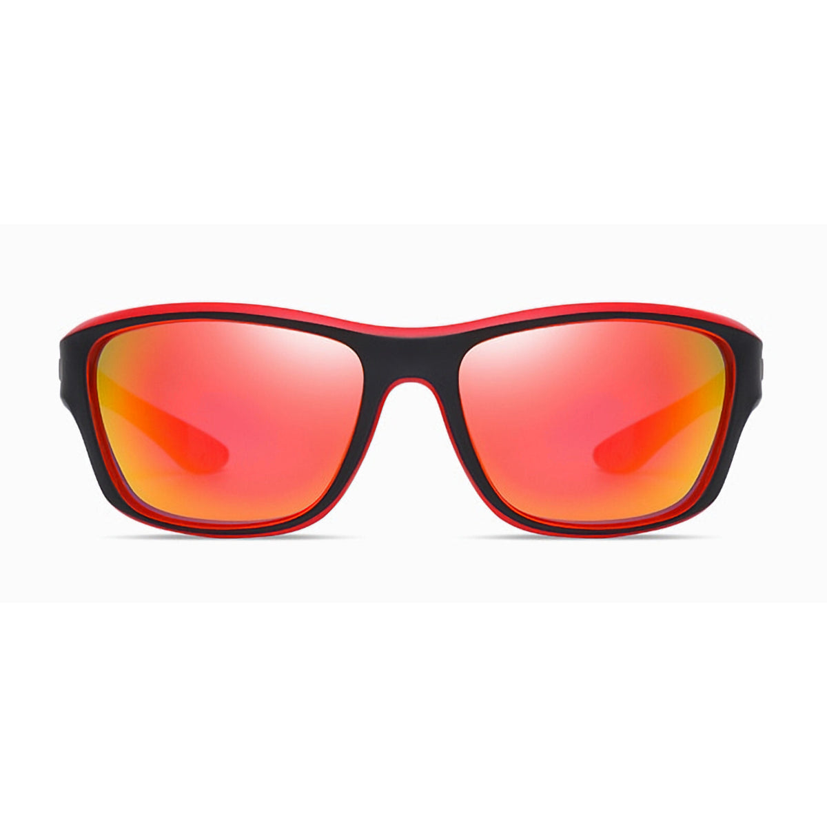 Rot-orange polarisierte Sport-Sonnenbrille X15