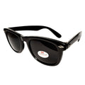 Schwarze Wayfarer-Sonnenbrille mit extra dunklen Gläsern