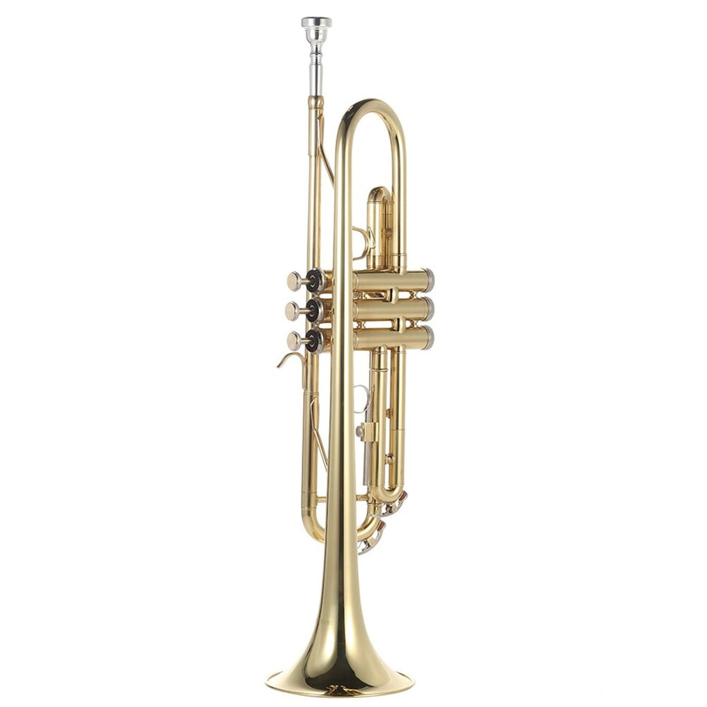 Bb-Trompete aus Messing mit Koffer
