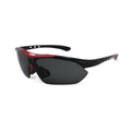 Schwarze polarisierte Sport-Sonnenbrille X4