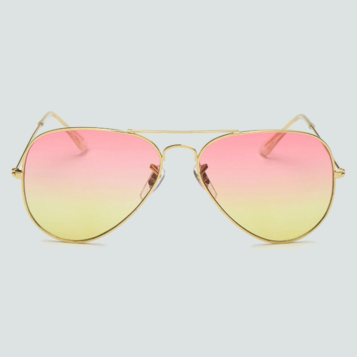 Rot-gelbe Fashion Piloten-Sonnenbrille