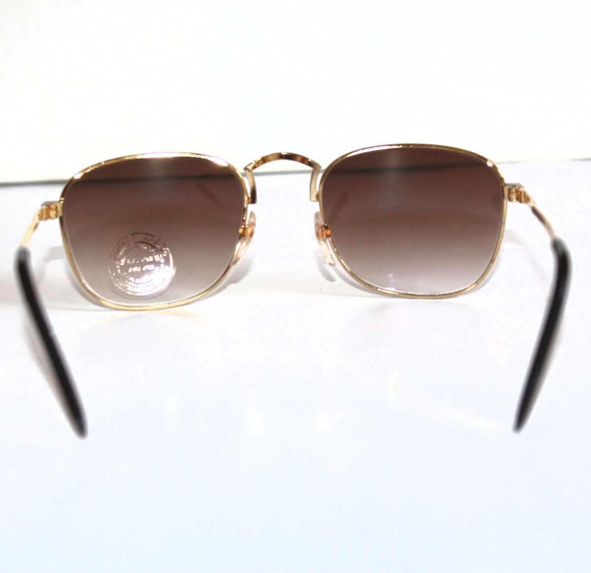Gold-schwarze Vintage-Retro-Sonnenbrille Unisex