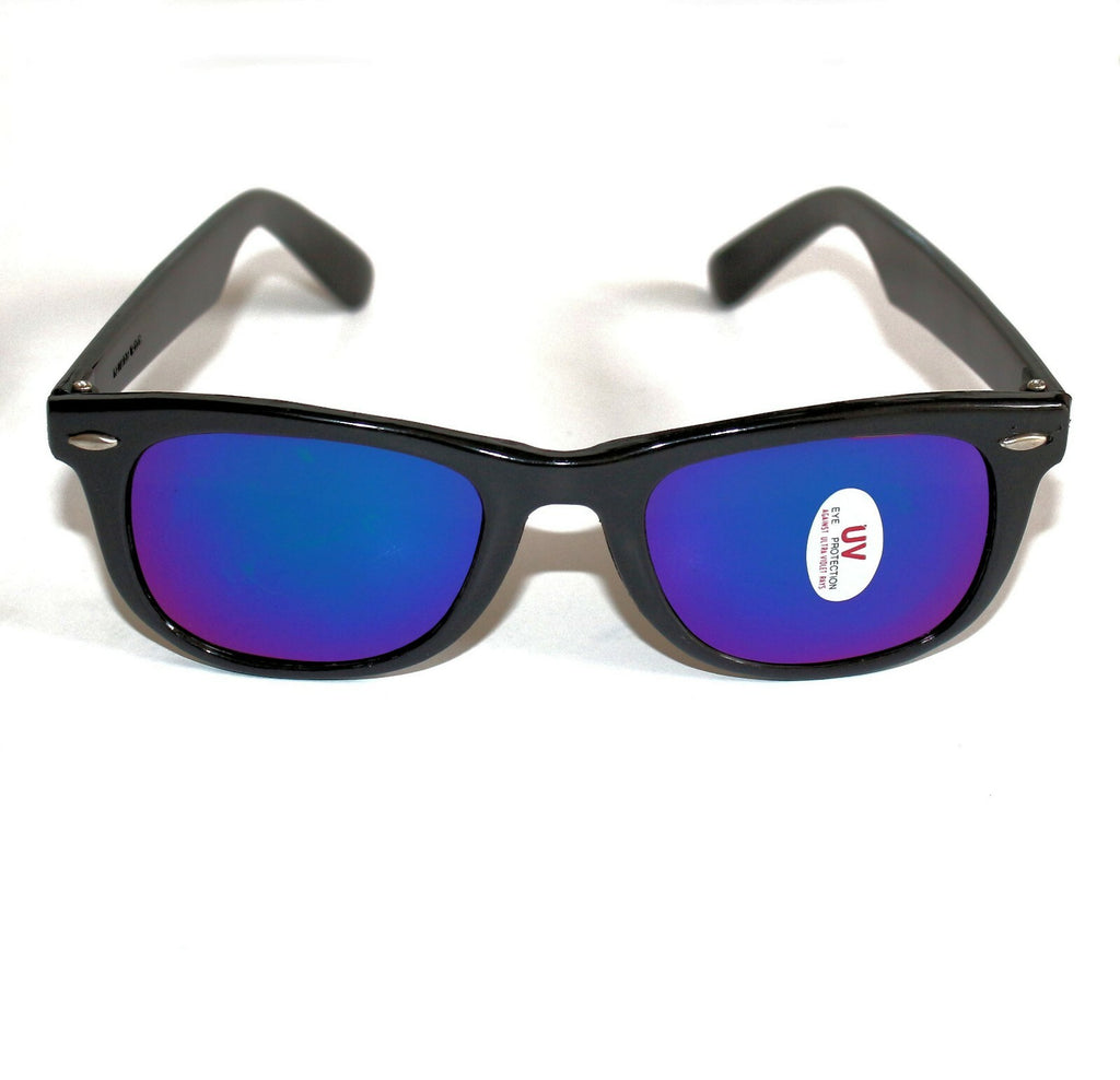Blau verspiegelte Blues-Brothers Sonnenbrille