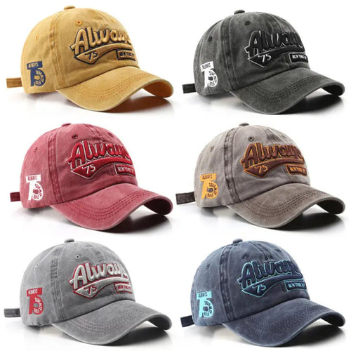 Always Vintage-Basecap aus Baumwolle mit Retro-Stickerei