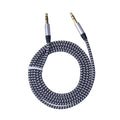 1 m Nylon AUX-Kabel mit 3,5-mm-Steckern
