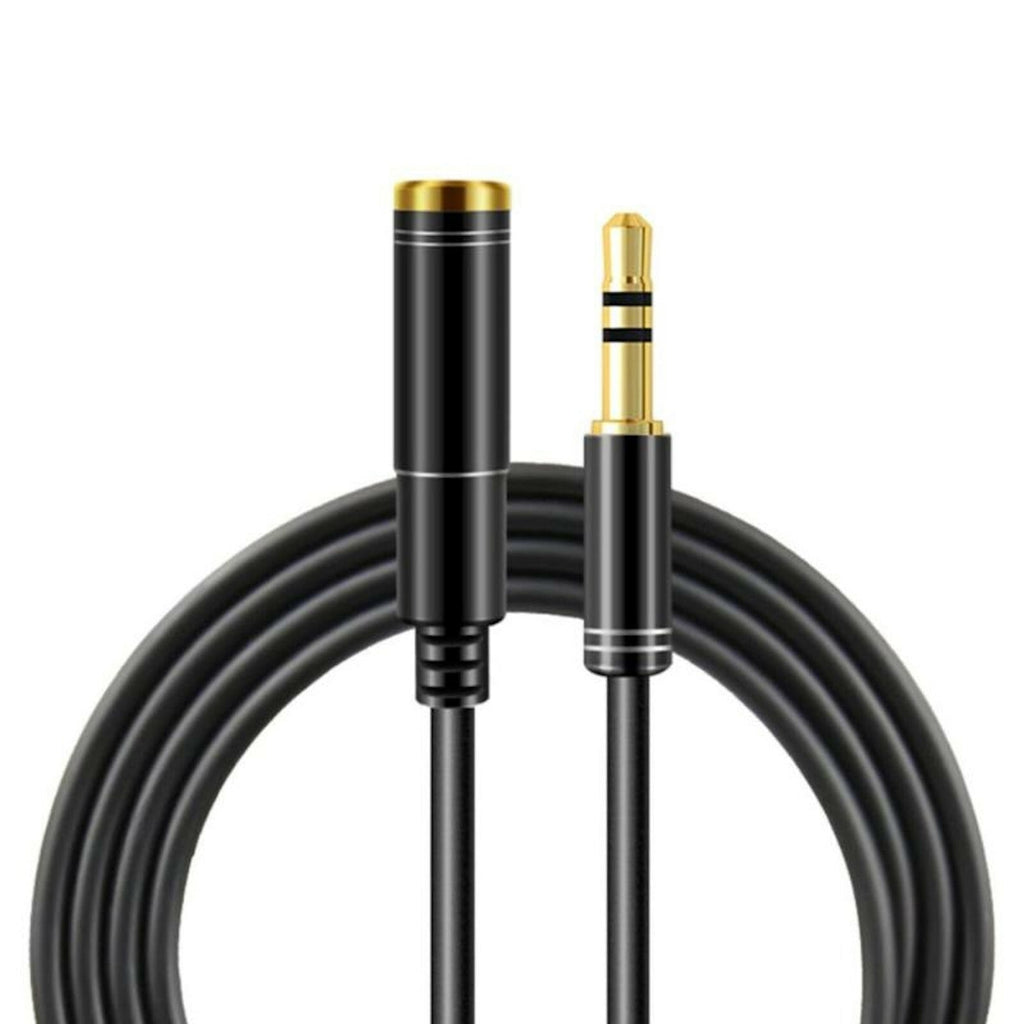 Schwarze 1 m 4-polige Headset-Verlängerung