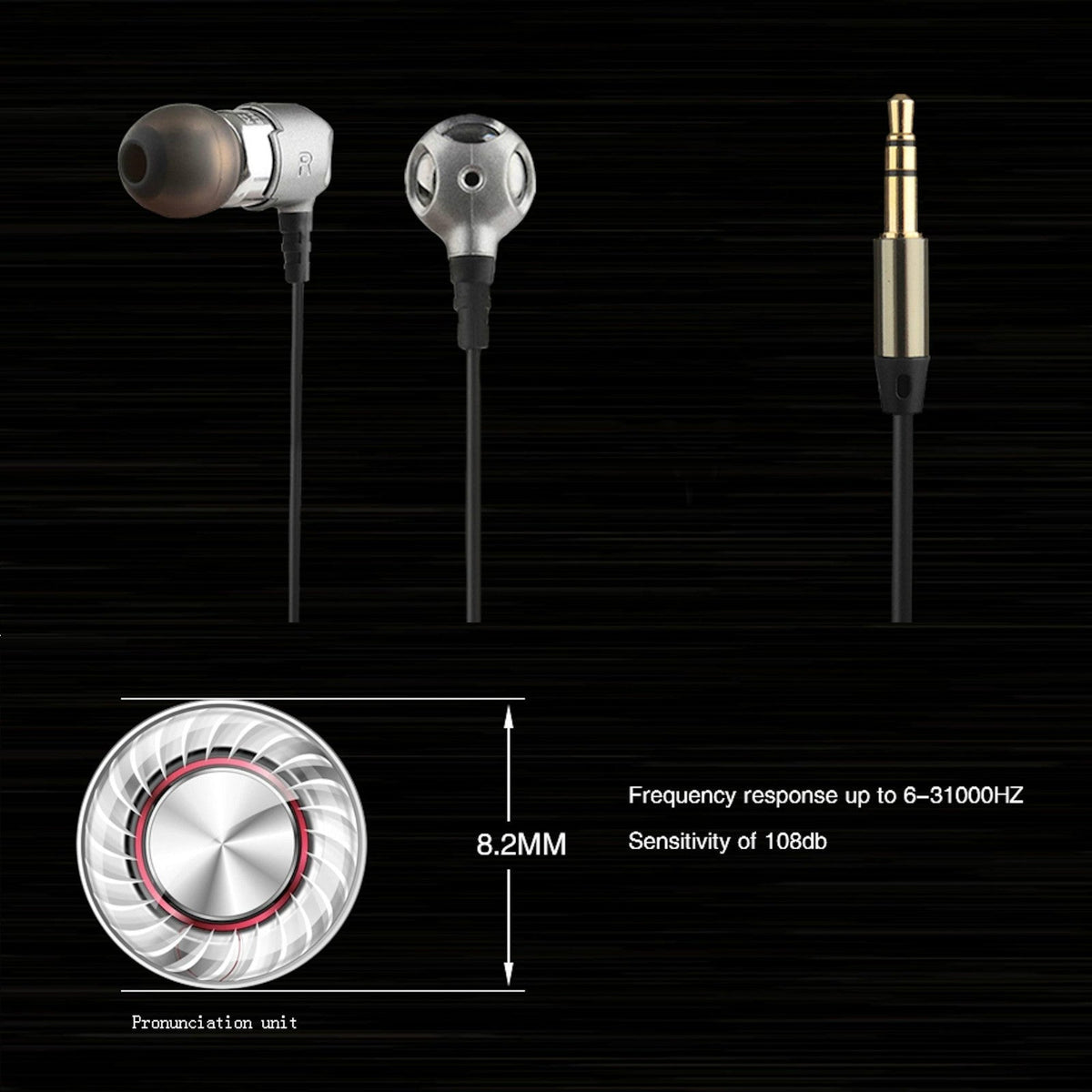 Silberne KZ DT3 Dual-Treiber In-Ear-Kopfhörer