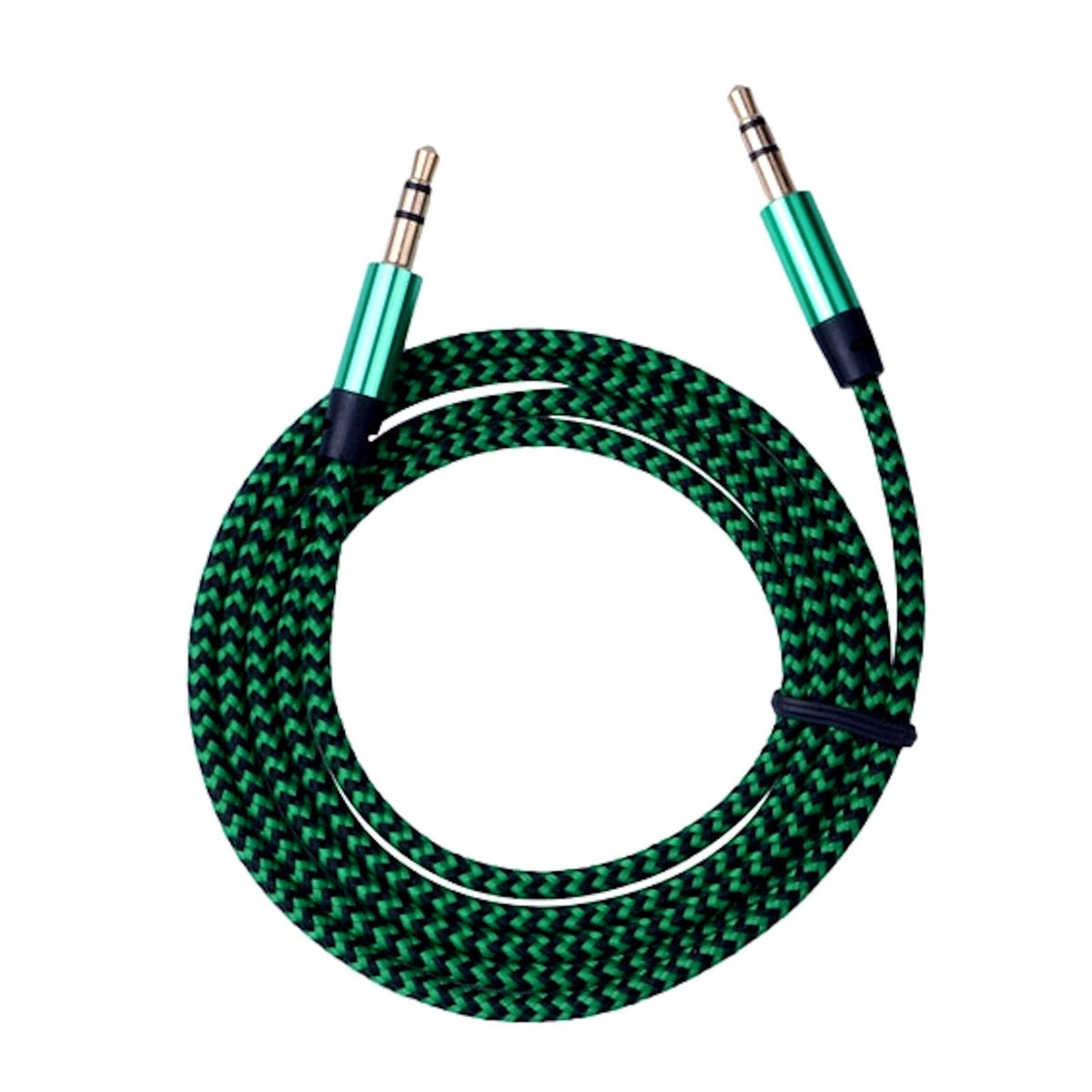 1 m Nylon AUX-Kabel mit 3,5-mm-Steckern