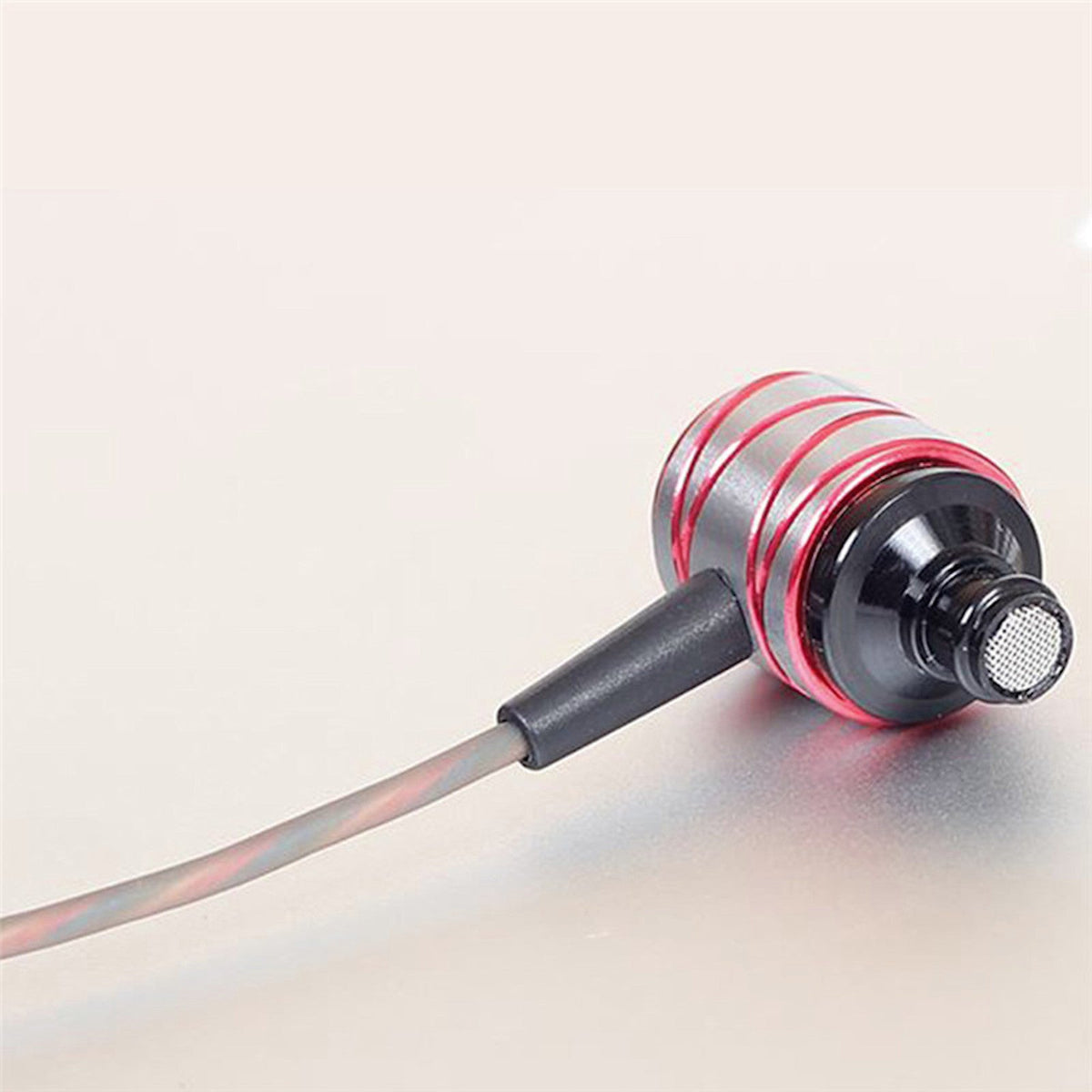 Silber-rotes KZ ED1HS In-Ear-Headset