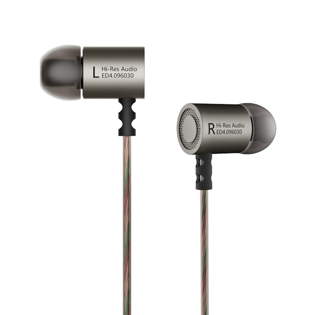 KZ ED4 In-Ear-Kopfhörer Gunmetal-Silber mit Hardcase