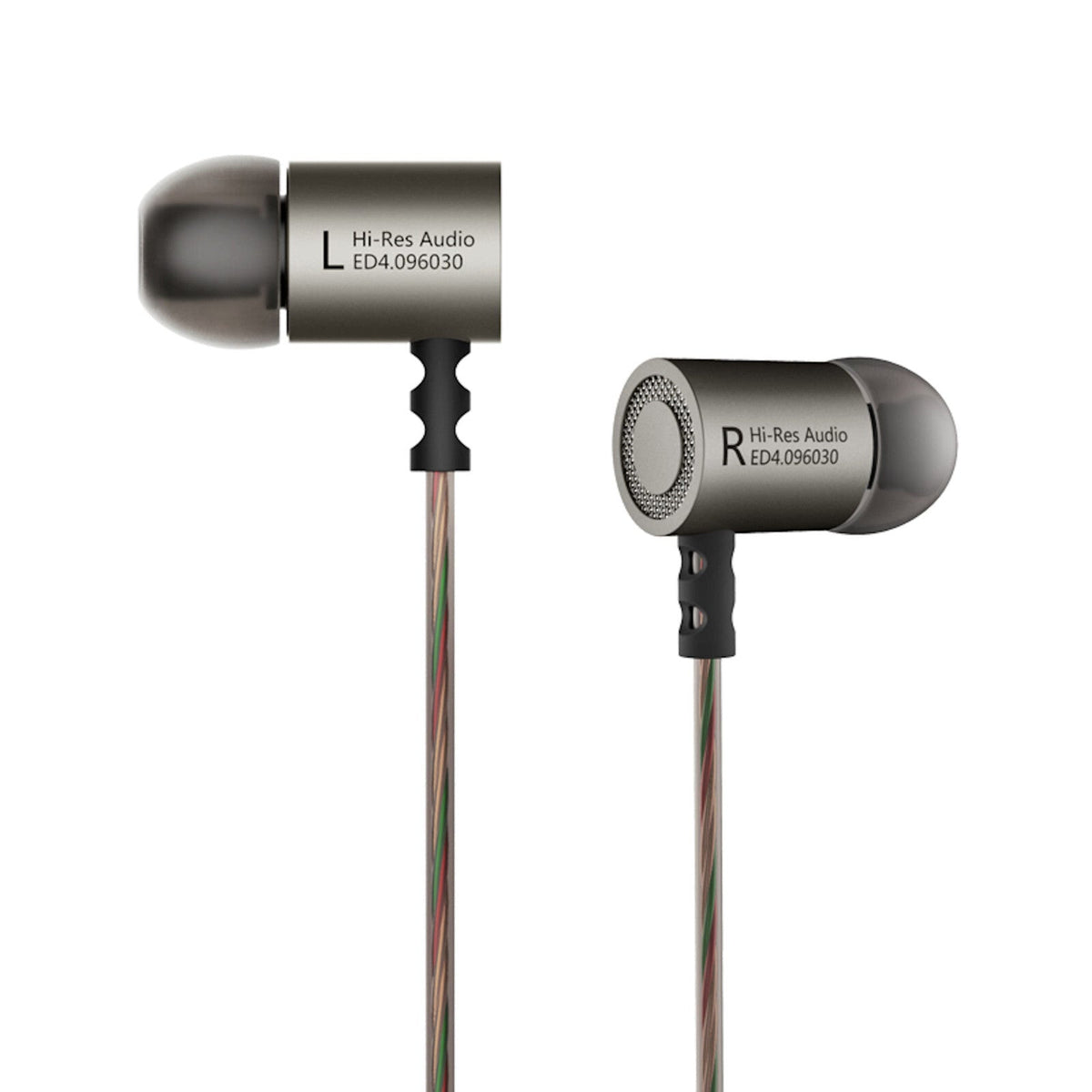 KZ ED4 In-Ear-Kopfhörer Gunmetal-Silber mit Hardcase