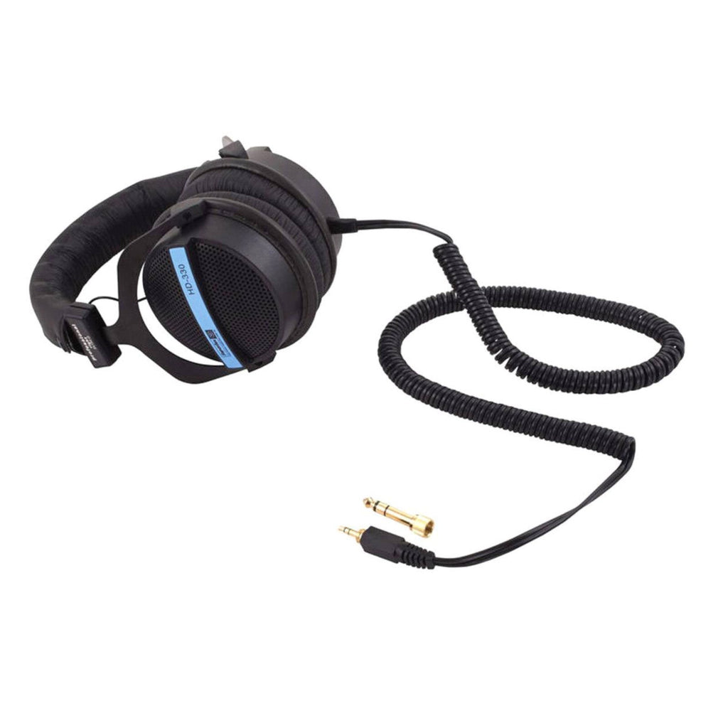Schwarz-silberne Superlux HD330 Kopfhörer