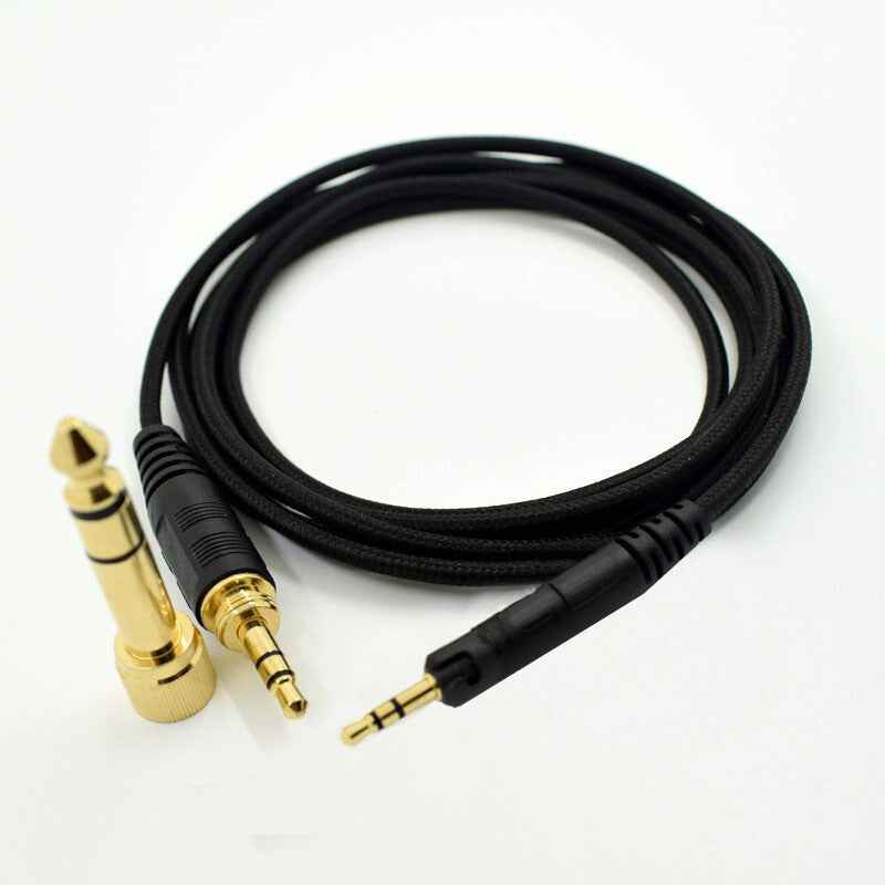 2m Audio Nylon Anschlusskabel Sennheiser HD559 HD560S HD569 HD598 HD599 HD558 ..