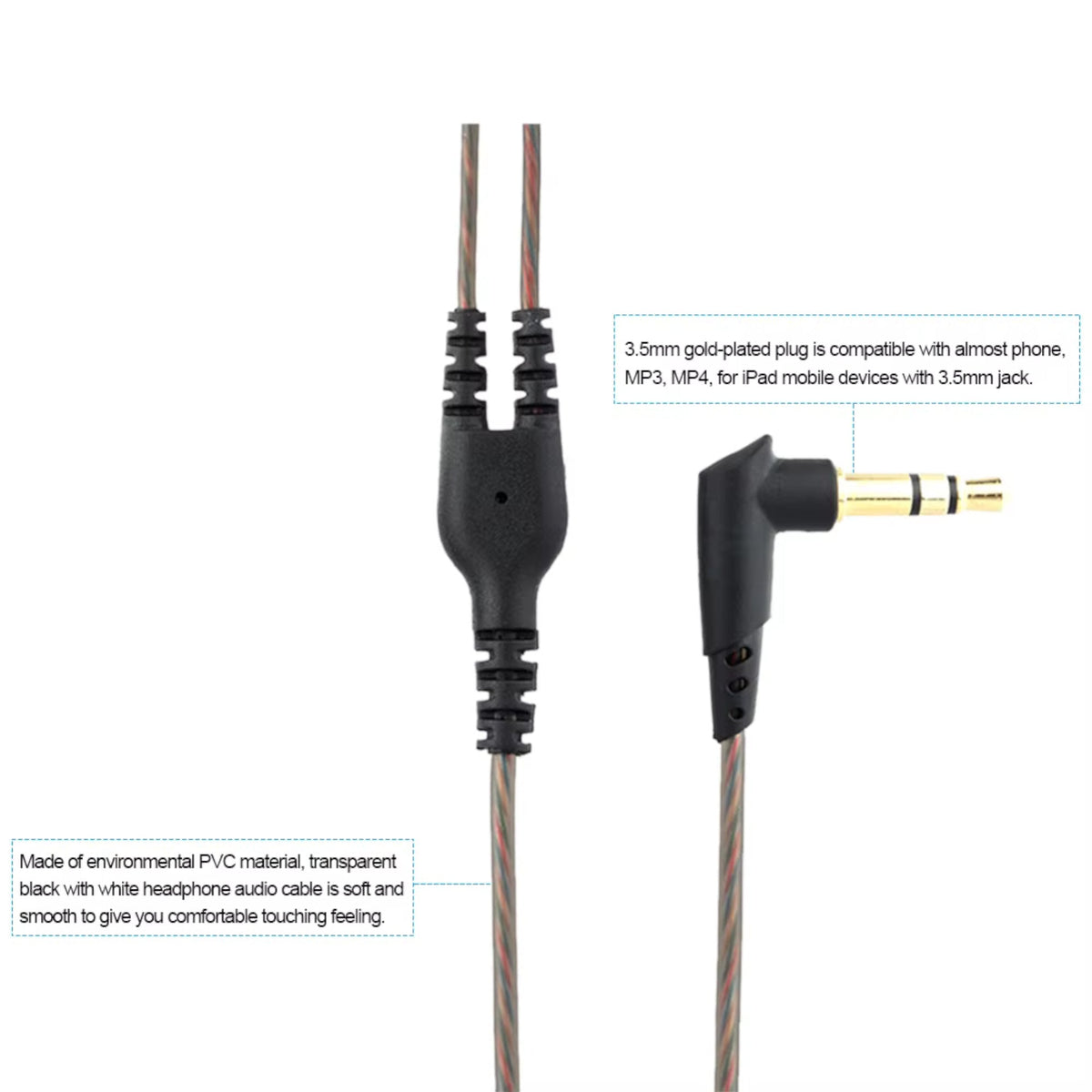 1,2 m MMCX-Ersatzkabel für Shure SE215 bis SE846