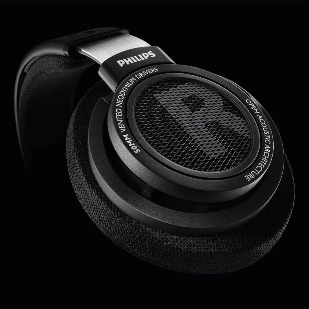 Schwarze Philips SHP9500 offene HiFi Over-Ear-Kopfhörer