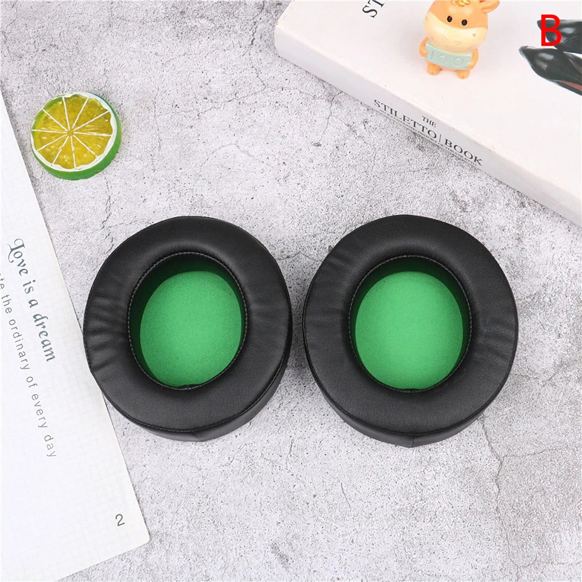 Schwarz-grüne Ohrpolster für Razer Kraken Pro 7.1 V2