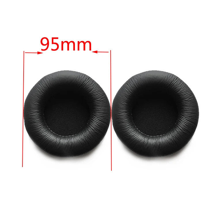 Runde schwarze Memory-Foam Ohrpolster 45 bis 110 mm