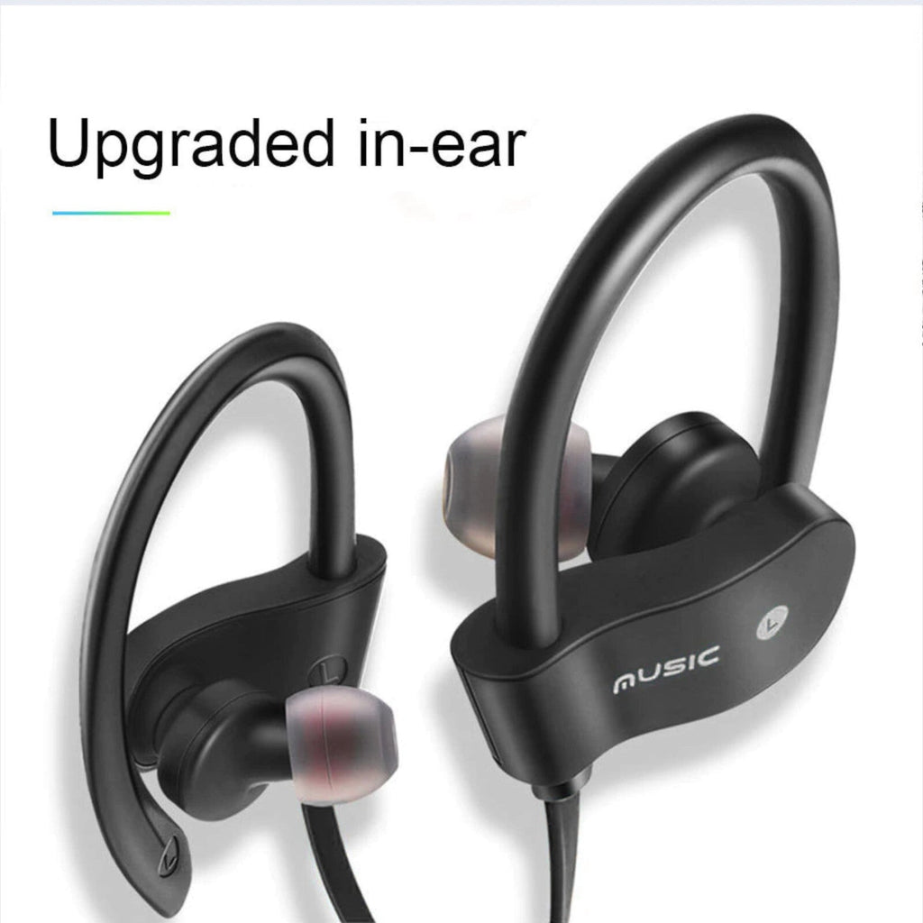 Schwarzer OB-01 Bluetooth Sport-Ohrbügelkopfhörer