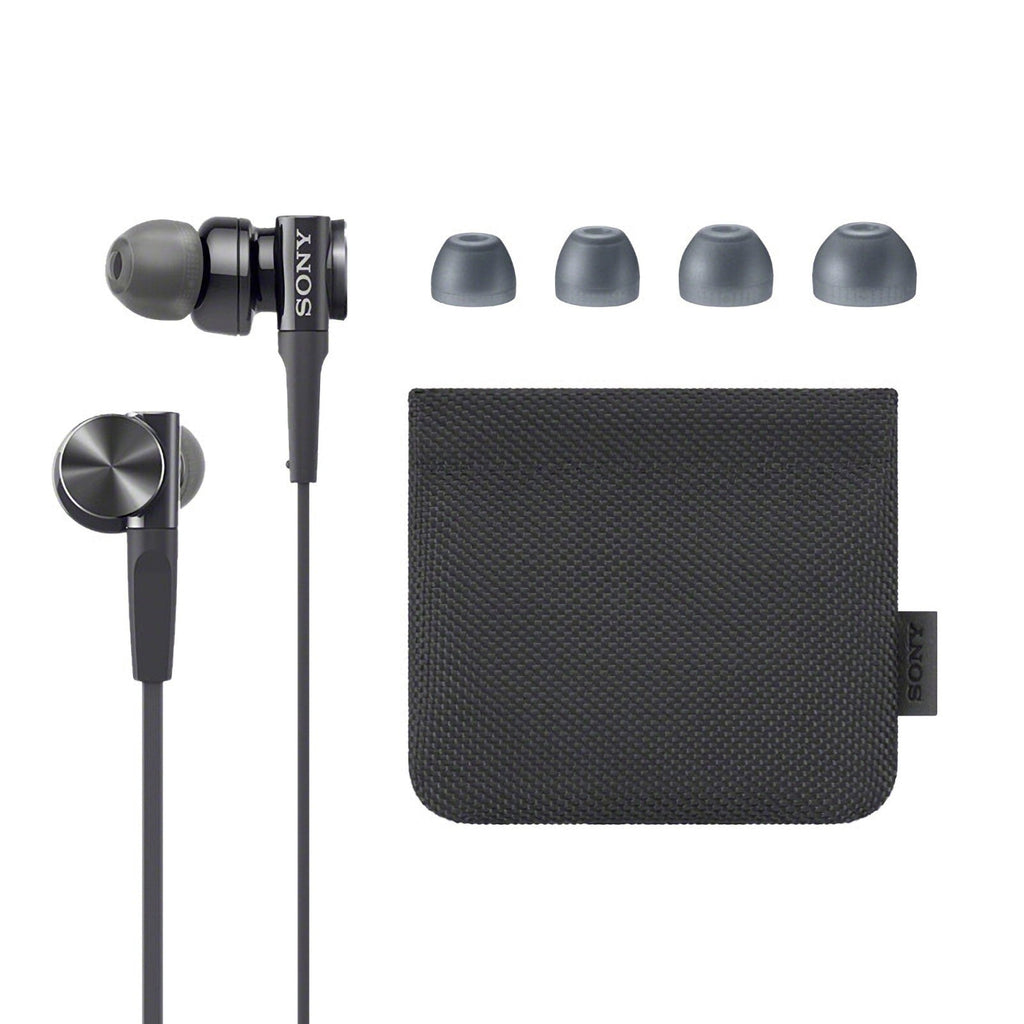 Schwarze Sony MDR-XB75AP Extra-Bass In-Ear-Kopfhörer