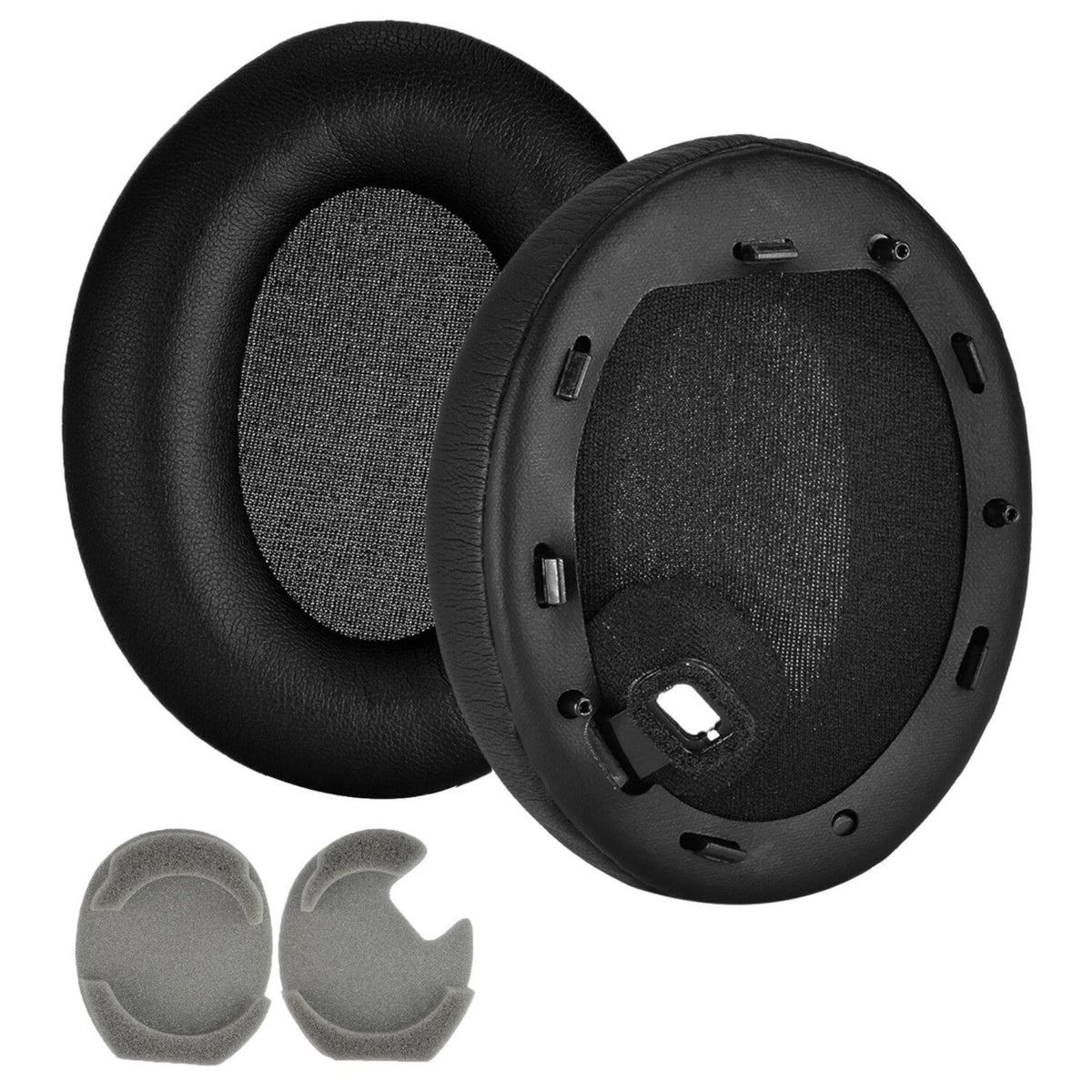Schwarze Kunstleder-Ohrpolster für Sony WH-1000XM4