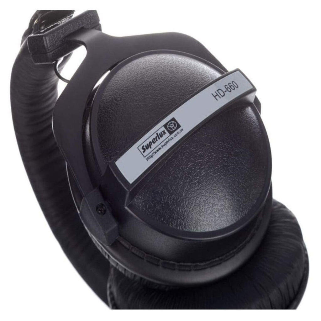 Schwarz-silberne Superlux HD660 Over-Ear-Kopfhörer