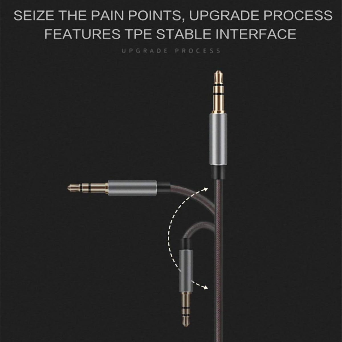 Silberne QKZ DM4 In-Ear-Kopfhörer mit austauschbarem Kabel