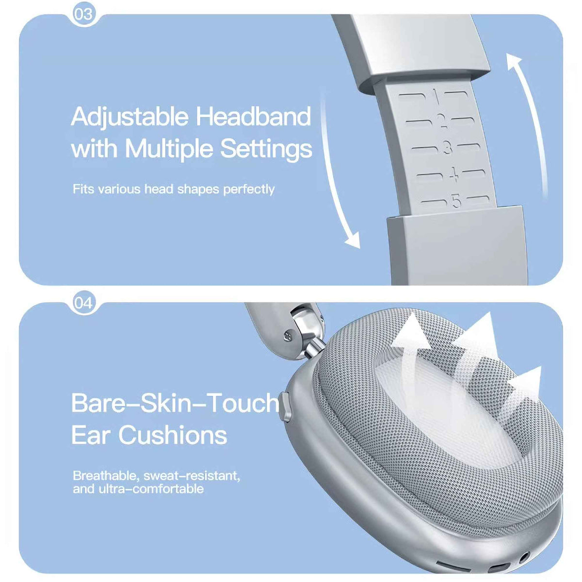 SY-T9 ENC Bluetooth Over-Ear-Kopfhörer