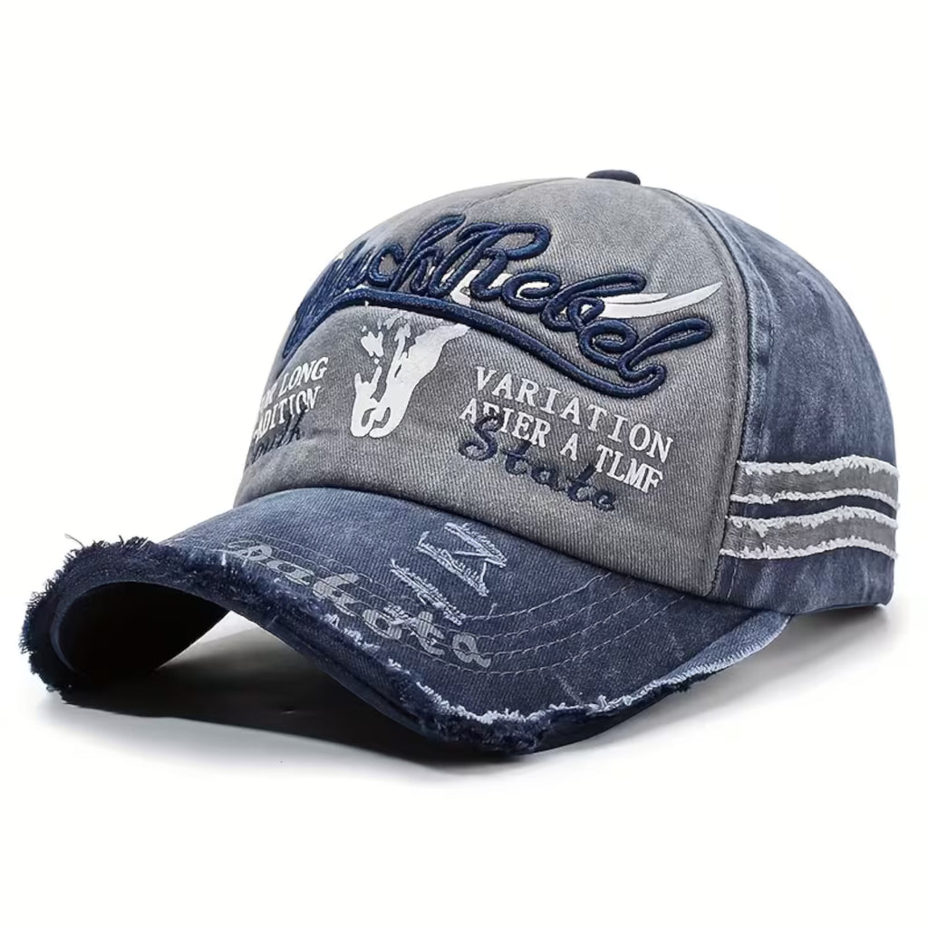 Blau-graue Black Rebel Vintage-Basecap