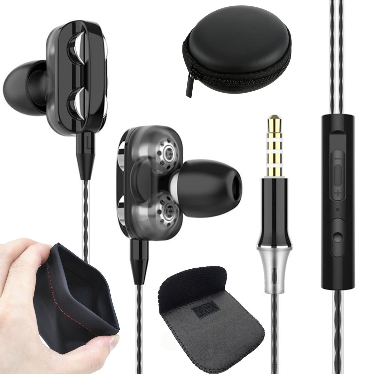 Super Bass In-Ear Doppeltreiber Kopfhörer X12 Ohrhörer Earphone Headset