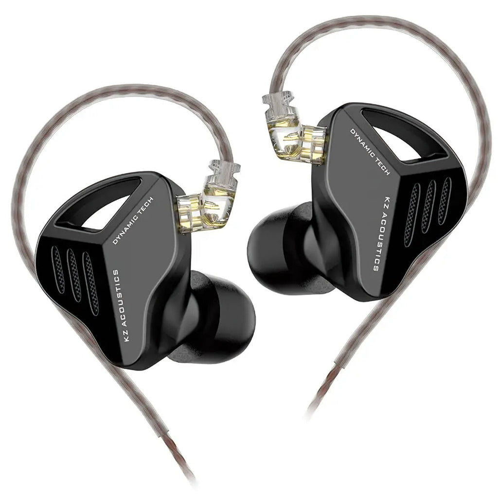 Schwarze KZ ZVX High-End In-Ear-Kopfhörer aus Metall