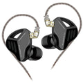 Schwarze KZ ZVX High-End In-Ear-Kopfhörer aus Metall