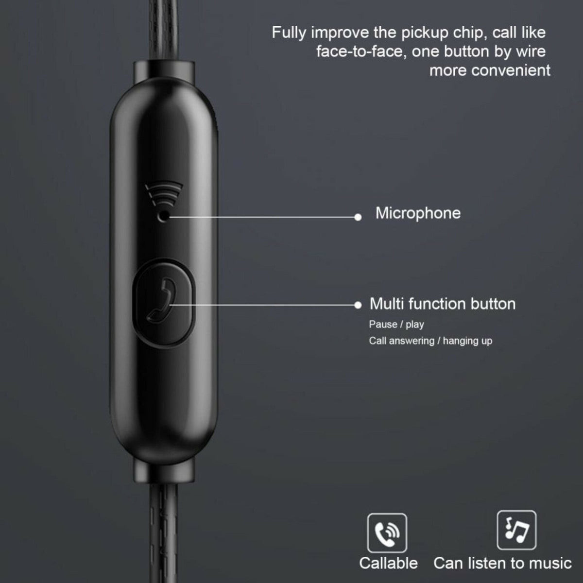 A03 kabelgebundene In-Ear-Kopfhörer mit Hardcase