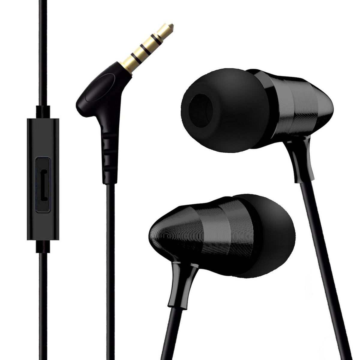 Schwarzes KZ X6 HS Pro Metall In-Ear-Headset