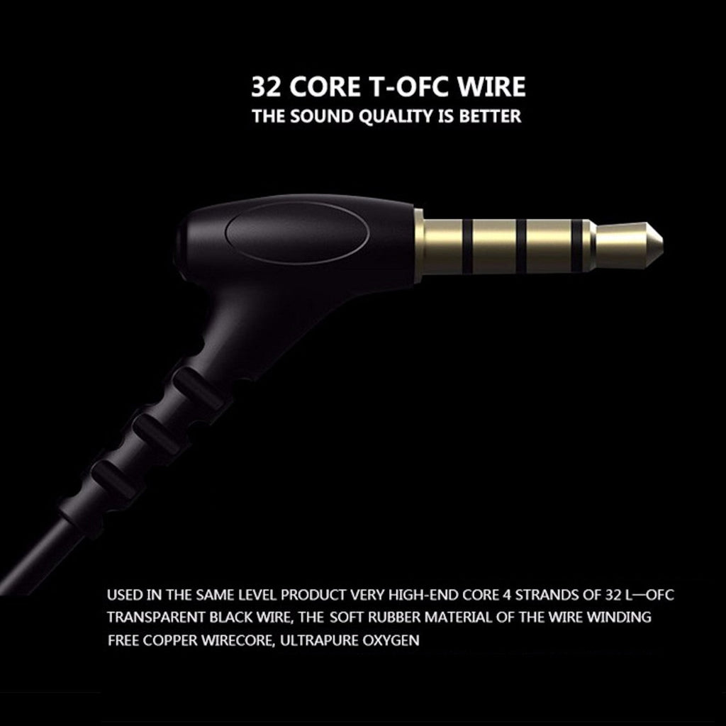 Schwarzes KZ X6 HS Pro Metall In-Ear-Headset