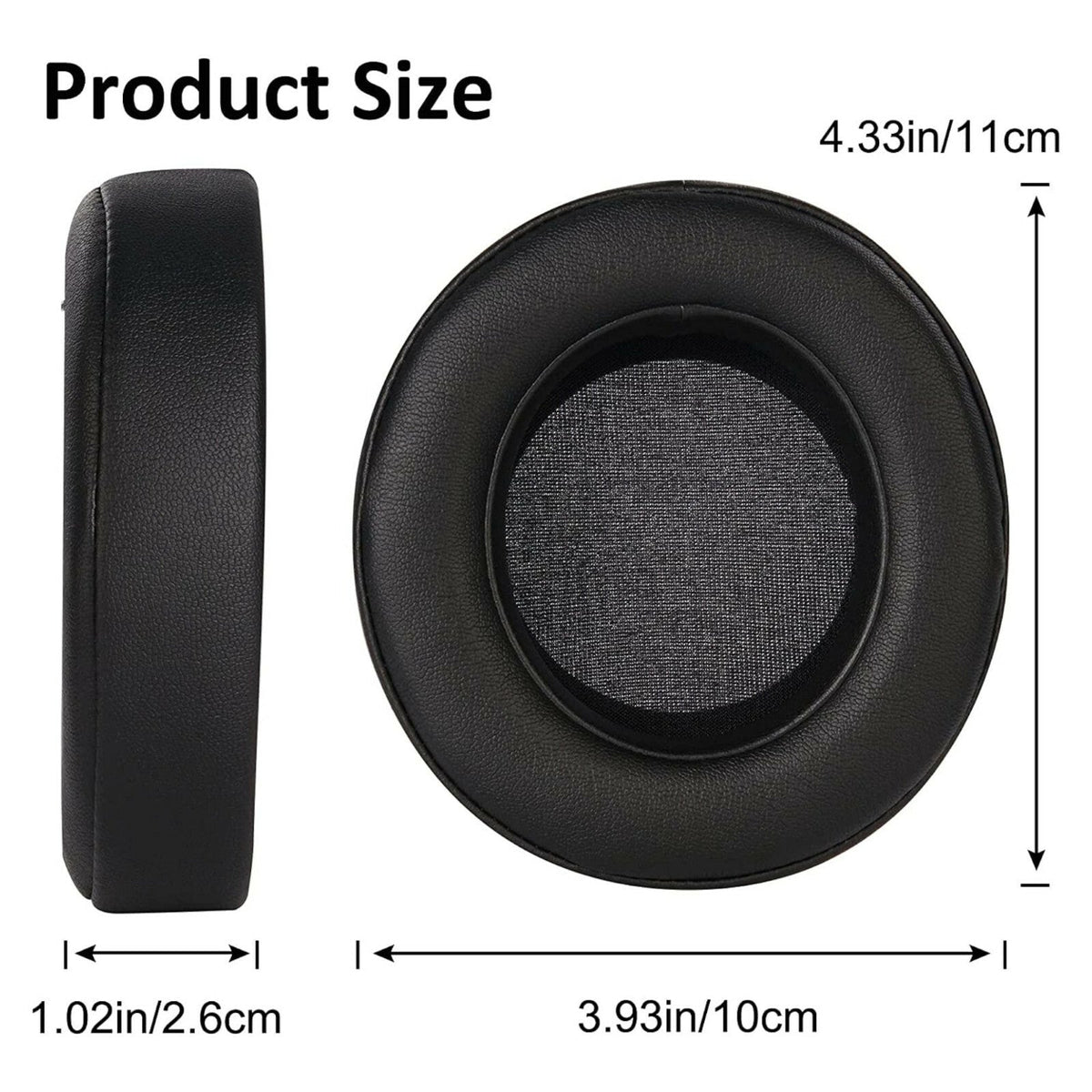 Schwarze Ohrpolster für Razer Kraken Pro 7.1 V2