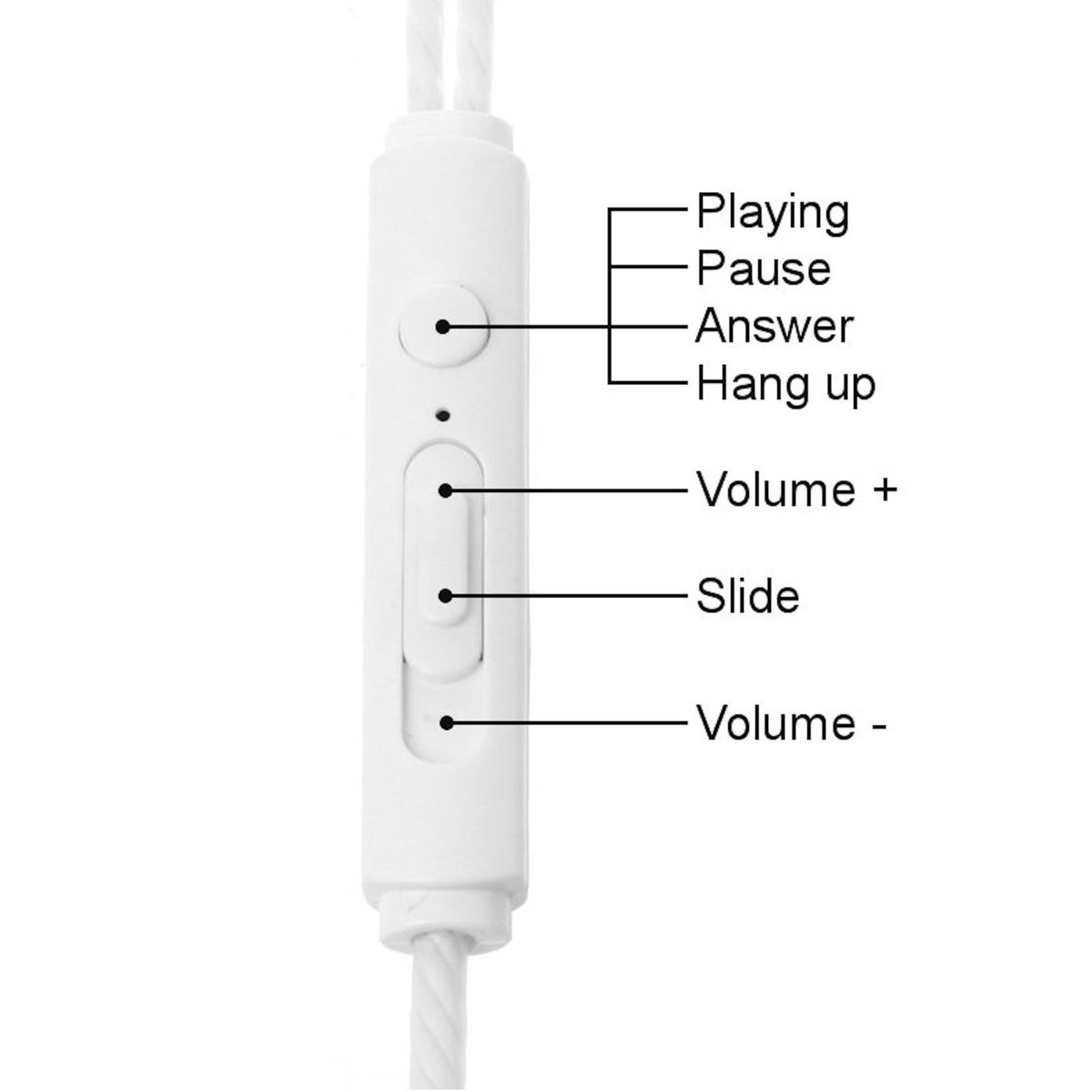 3K S3 In-Ear-Kopfhörer mit Mikrofon und PU-Tasche