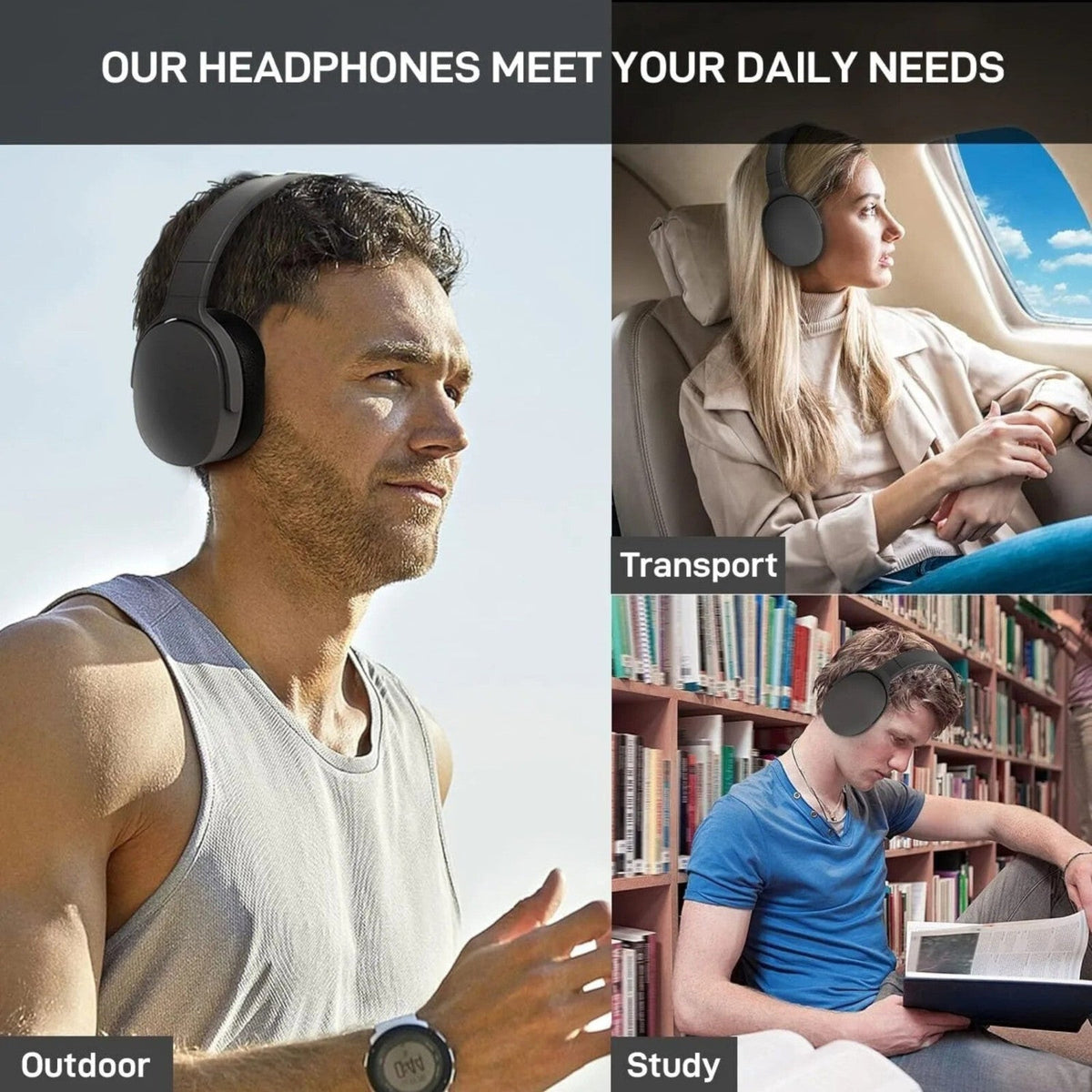 True Sport Bluetooth 5.3 Over-Ear-Headset