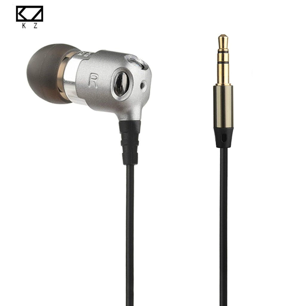 Silberne KZ DT3 Dual-Treiber In-Ear-Kopfhörer