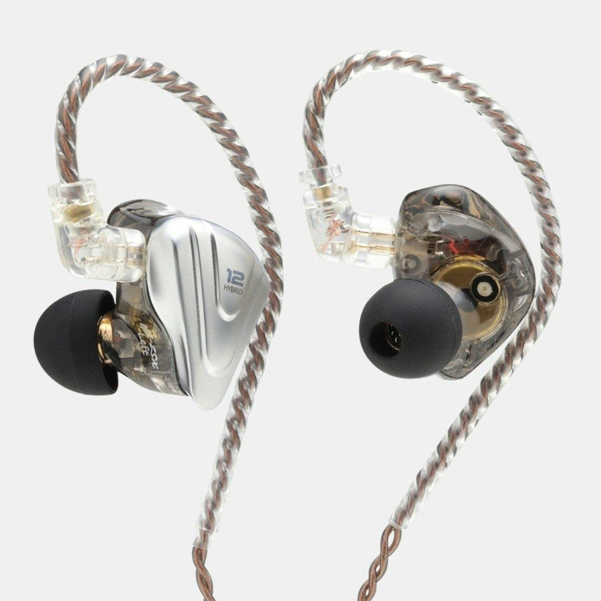 Schwarzes KZ ZSX In-Ear-Headset mit 12 Treibern