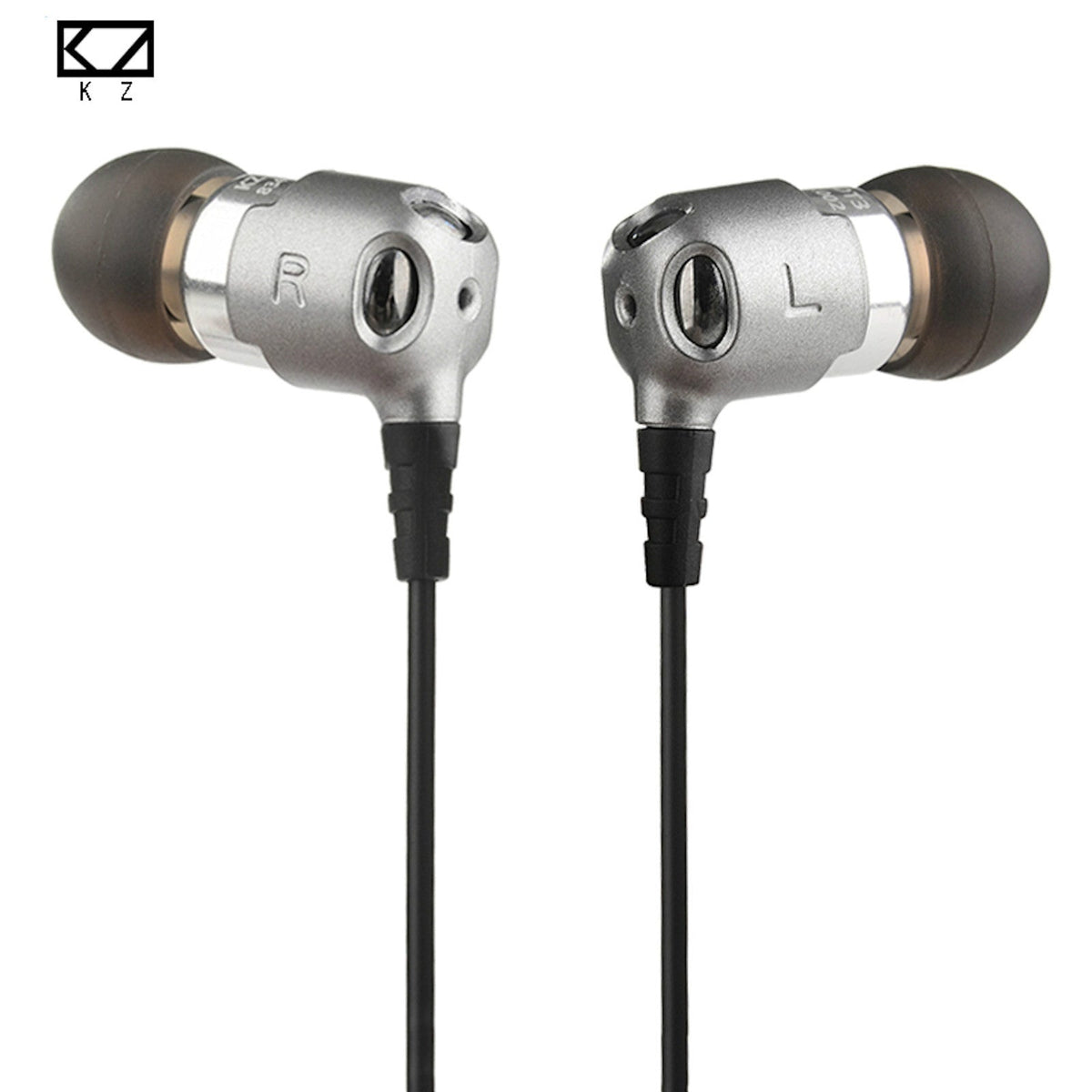 Silberne KZ DT3 Dual-Treiber In-Ear-Kopfhörer