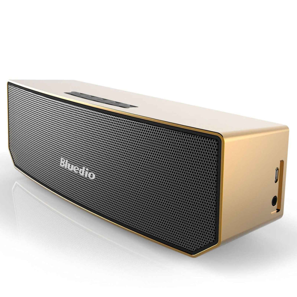 Bluedio BS-3 Mini Lautsprecher Bluetooth Speaker Wireless 3D Stereo MP3 Gold